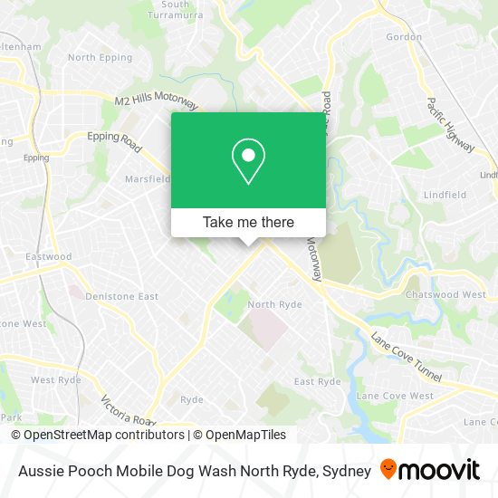 Aussie Pooch Mobile Dog Wash North Ryde map