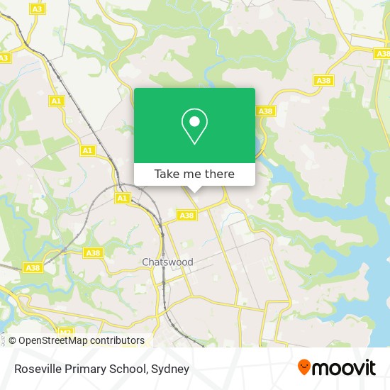 Roseville Primary School map