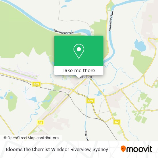 Blooms the Chemist Windsor Riverview map