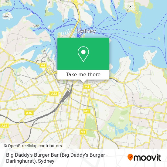 Big Daddy's Burger Bar map