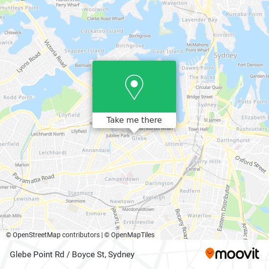 Glebe Point Rd / Boyce St map