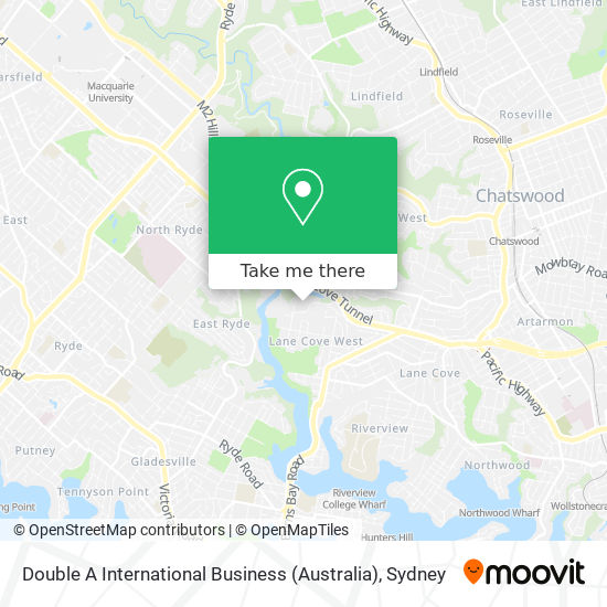 Double A International Business (Australia) map