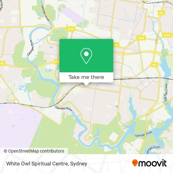 White Owl Spiritual Centre map
