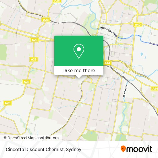 Cincotta Discount Chemist map