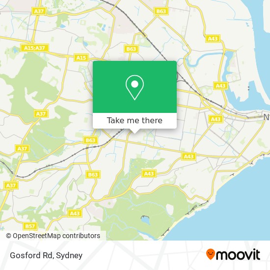 Gosford Rd map