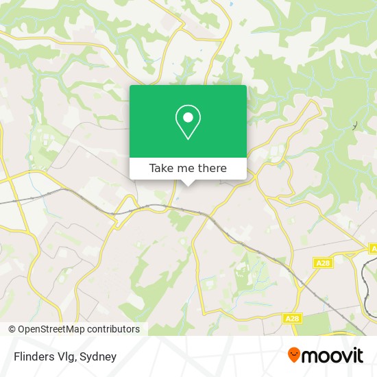 Flinders Vlg map
