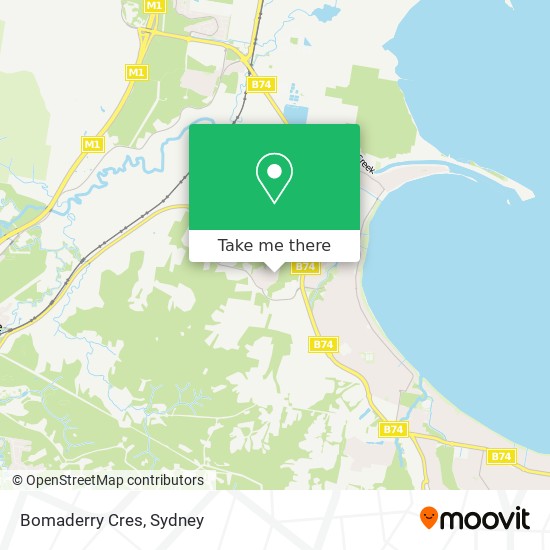 Bomaderry Cres map