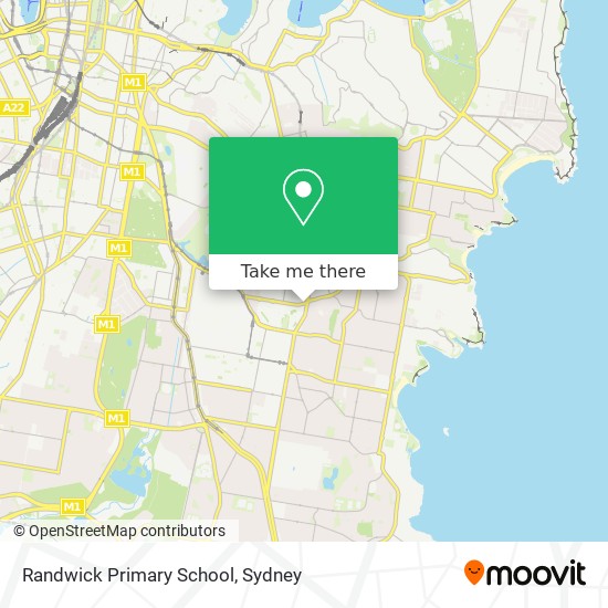 Mapa Randwick Primary School