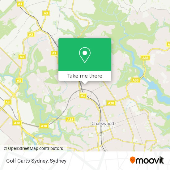 Golf Carts Sydney map