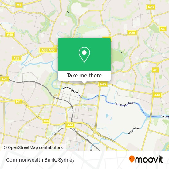 Mapa Commonwealth Bank