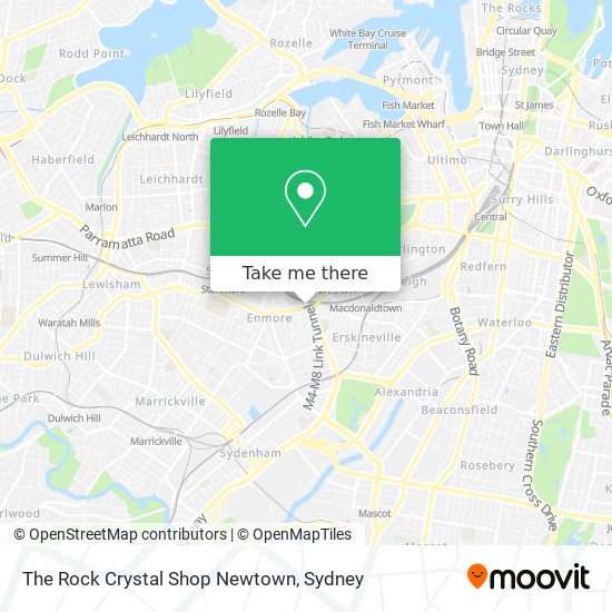 The Rock Crystal Shop Newtown map