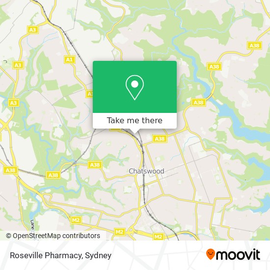 Mapa Roseville Pharmacy