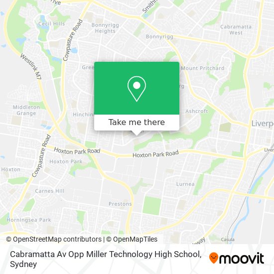 Cabramatta Av Opp Miller Technology High School map