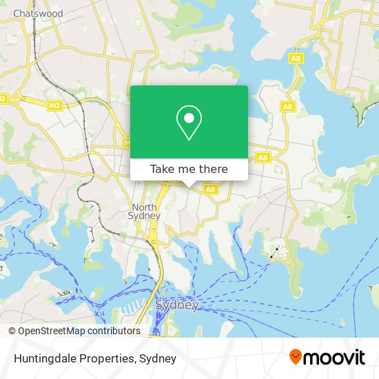 Huntingdale Properties map