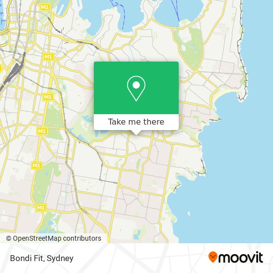 Bondi Fit map