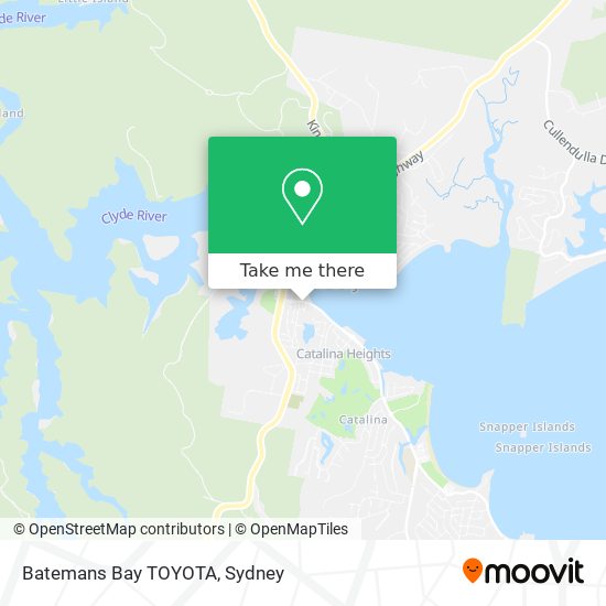 Batemans Bay TOYOTA map