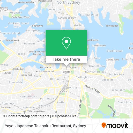 Mapa Yayoi Japanese Teishoku Restaurant