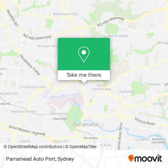 Parramead Auto Port map