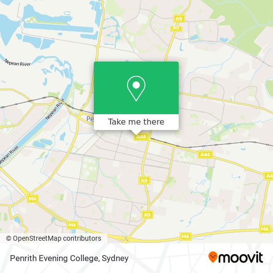 Penrith Evening College map