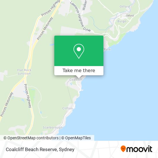 Coalcliff Beach Reserve map