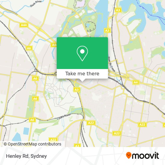 Henley Rd map