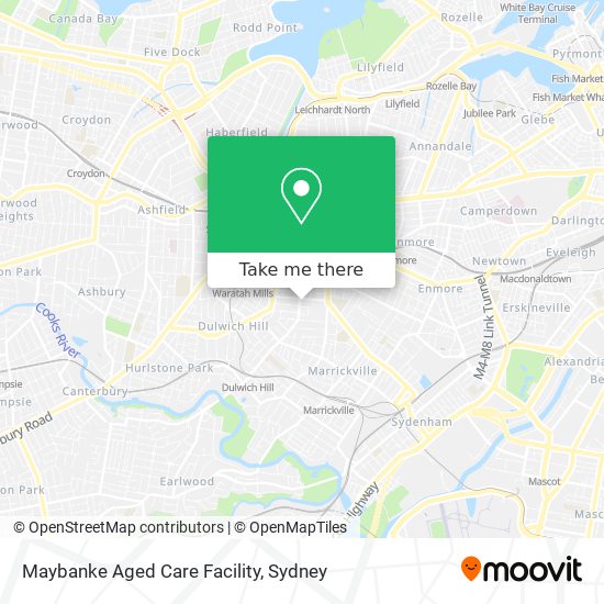 Mapa Maybanke Aged Care Facility