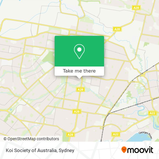 Koi Society of Australia map