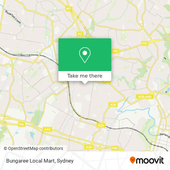 Bungaree Local Mart map