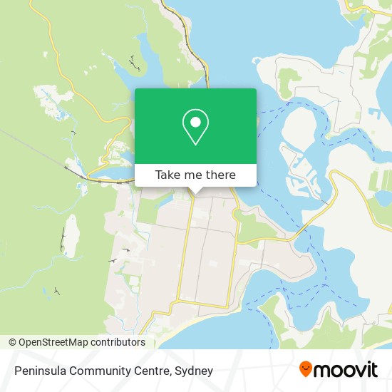 Peninsula Community Centre map