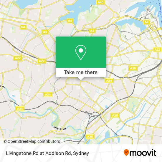 Mapa Livingstone Rd at Addison Rd