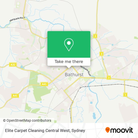 Elite Carpet Cleaning Central West map