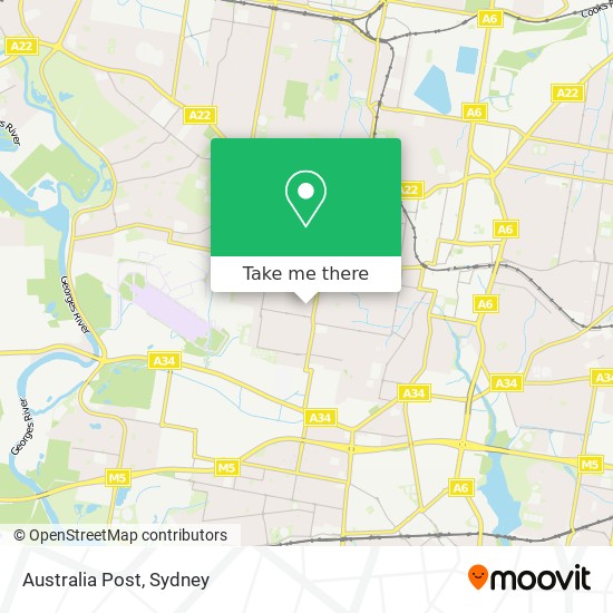 Australia Post map