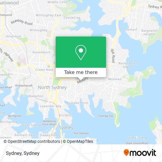 Mapa Sydney