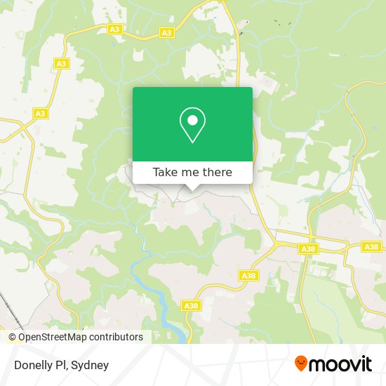 Donelly Pl map