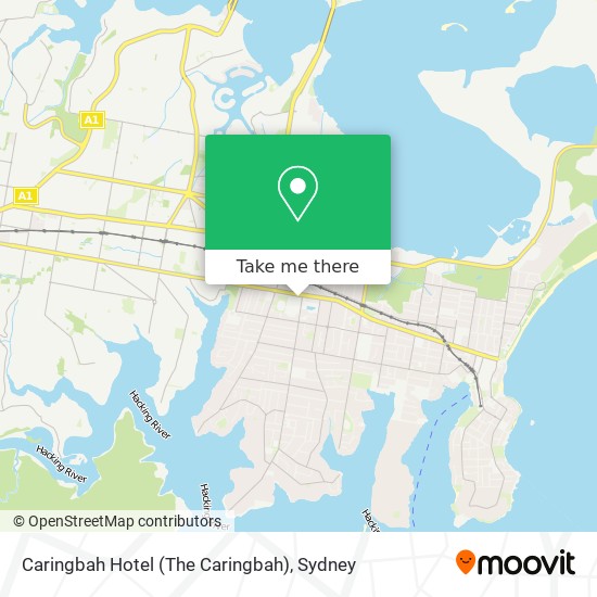 Mapa Caringbah Hotel (The Caringbah)