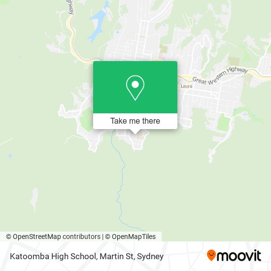 Katoomba High School, Martin St map