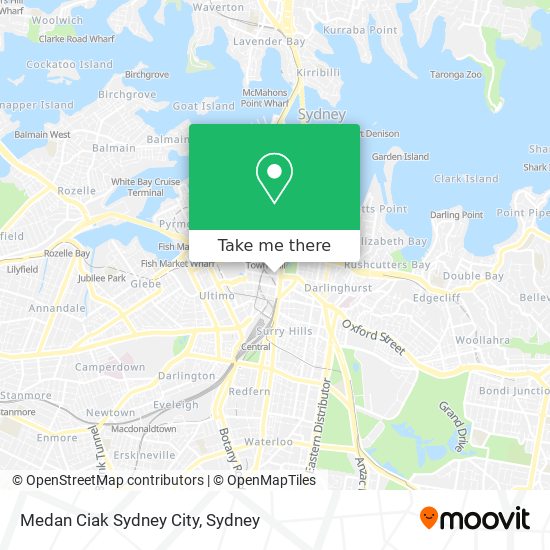 Mapa Medan Ciak Sydney City