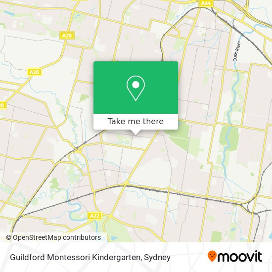 Mapa Guildford Montessori Kindergarten