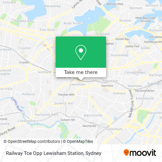 Railway Tce Opp Lewisham Station map