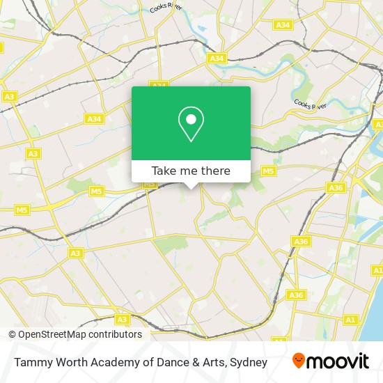 Mapa Tammy Worth Academy of Dance & Arts