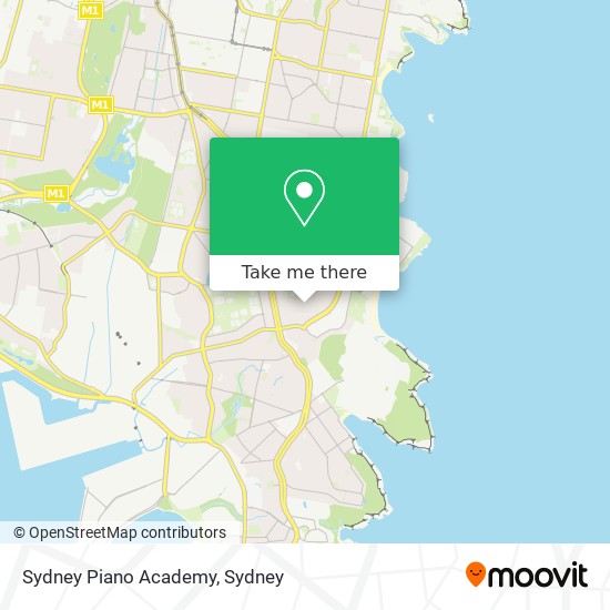 Sydney Piano Academy map