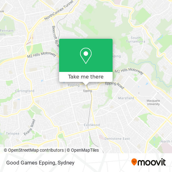 Good Games Epping map