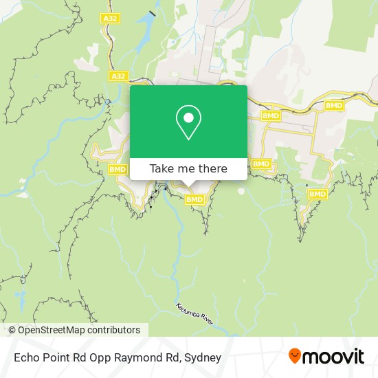 Mapa Echo Point Rd Opp Raymond Rd