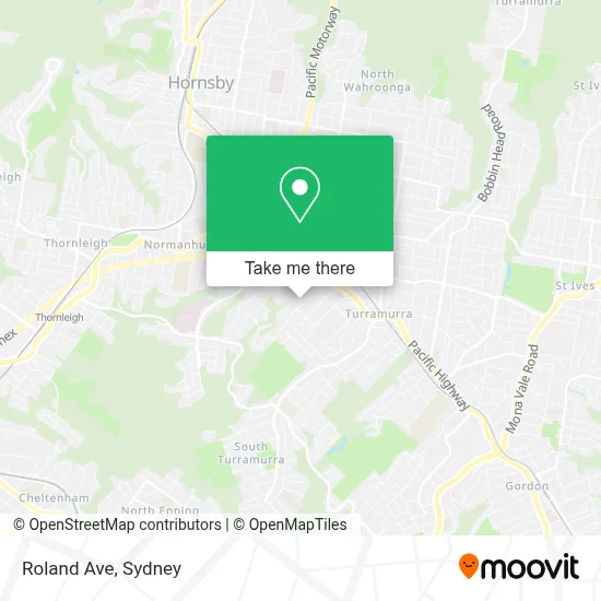 Roland Ave map