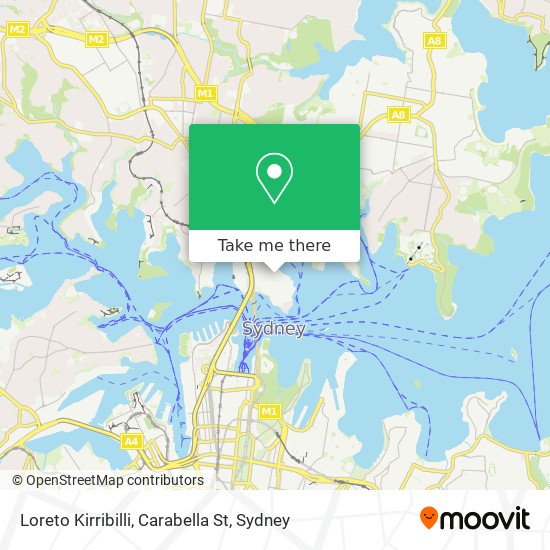 Loreto Kirribilli, Carabella St map