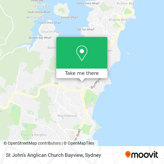 Mapa St John's Anglican Church Bayview