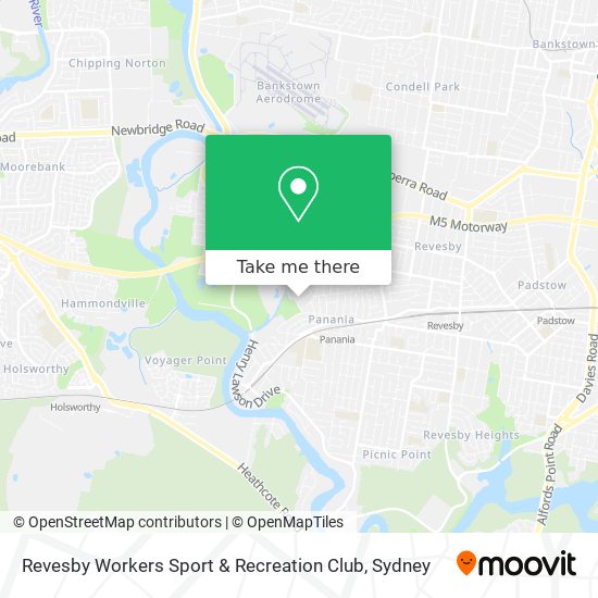 Revesby Workers Sport & Recreation Club map