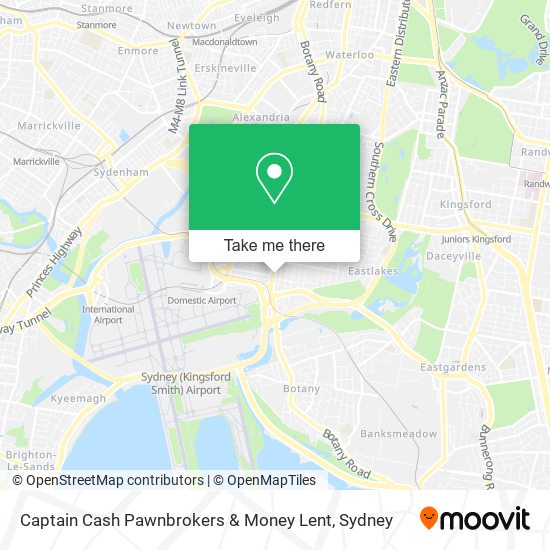 Mapa Captain Cash Pawnbrokers & Money Lent