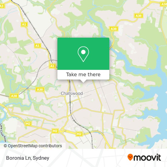 Boronia Ln map