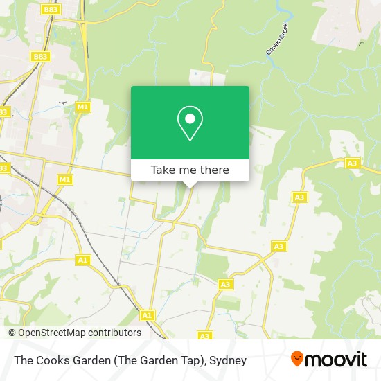 The Cooks Garden (The Garden Tap) map